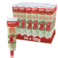Mutti ? Double Concentrate Tomato Puree, Tomato Concentrate, 130g, (Pack of 24)