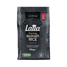 Laila Xtra Long Basmati Rice 10 Kg. Xtra Long Basmati Rice is free from Cholesterol and are Super Low in Fat and Sugar. Naturally packed with Vitamins