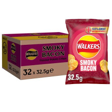 Walkers Smoky Bacon Crisps 32 x 32.5g