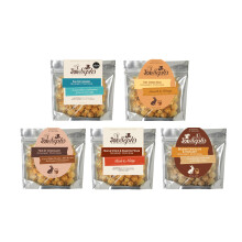 Joe & Seph's Easter Popcorn Tasting Selection (5x30g) Gingerbread, Salted Caramel, Trio of Chocolate, Belgian Chocolate, Hazlenut and Maple Syrup