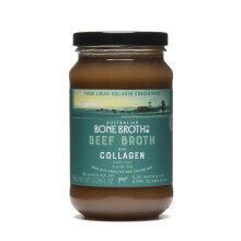 Beef Broth with Collagen Concentrate - Instant bone broth beverage boosted with grass-fed collagen. Halal Broth. Gluten Free, Preservative Free No