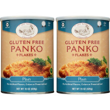 Jeff Nathan Creations Gluten Free Breadcrumbs, Panko Crumbs, Plain 425g (Pack of 2) | No Artificial Flavours, Colours or Preservatives