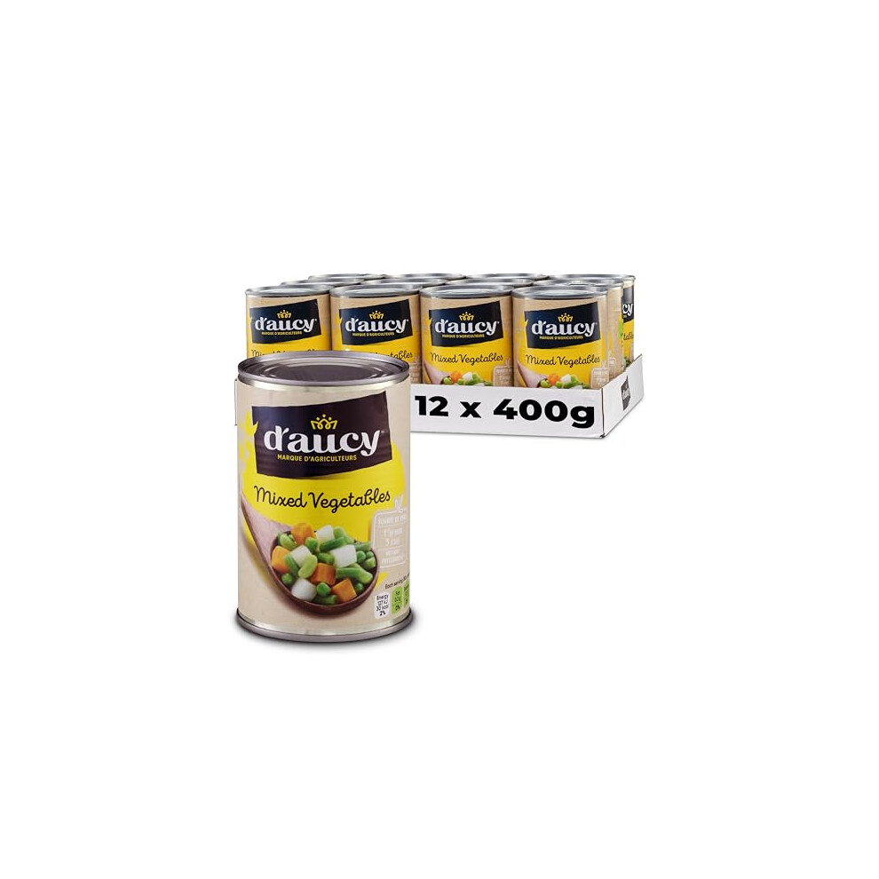D'aucy Mixed Vegetables 400 G (Pack Of 12)