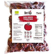 Berrilys, Organic Dried Tomatoes, 1 Kg, Non GMO, Gluten Free, No Sulphur, Sundried, No preservatives