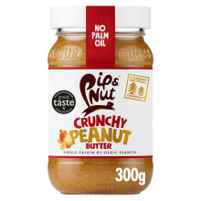 Pip & Nut - Crunchy Peanut Butter (6 x 300g) | Natural Nut Butter, No Palm Oil, No Added Sugar, Hi-Oleic Peanuts, High in Unsaturated Fats, Gluten