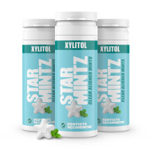 StarMintz - Clear Aligner Mints - Edible Alternative to Aligner Chewies - Xylitol Mints for Dry Mouth - Spearmint (3 Packs)