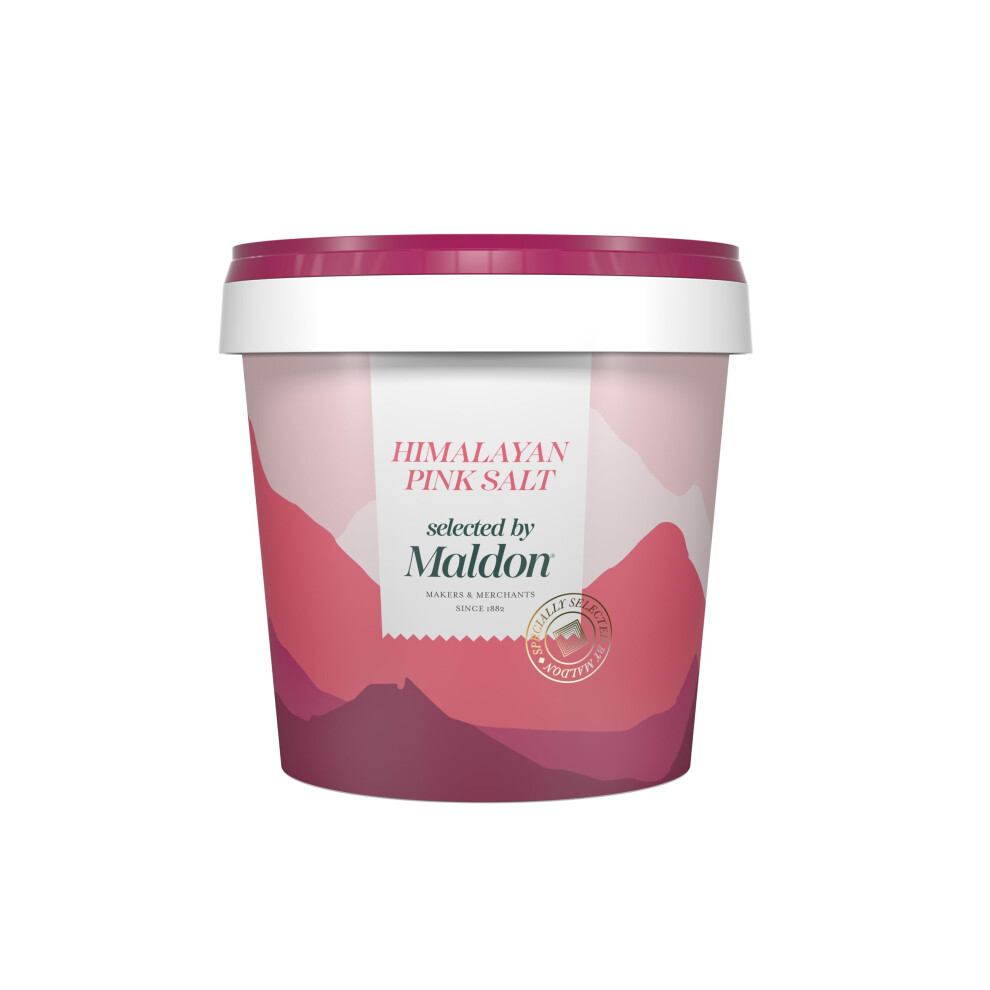 Maldon - Himalayan Salt - Selected By Experts - Coarse Rock Salt From The Foothills Of The Himalayas - Perfect For A Wide Range Of Dishes Pink