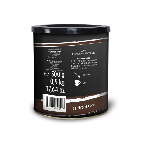 Der-Franz Dark Drinking Chocolate, 2 x 500 g 1