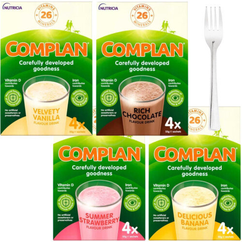 Complan Nutritional Drinks Bundle - Variety Pack of Strawberry ...
