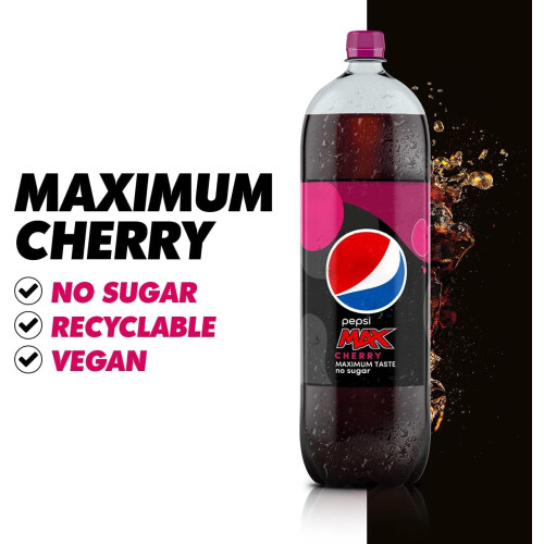 Pepsi Pepsi Max Cherry, 1.5L (Pack of 12) 2