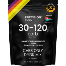 Precision Hydration Carb Only Drink Mix - Energy & Carbohydrate Powder, Mild Citrus Flavor, Up to 120g Carbs/Litre, Vegan - Ideal for Pro Cycling &