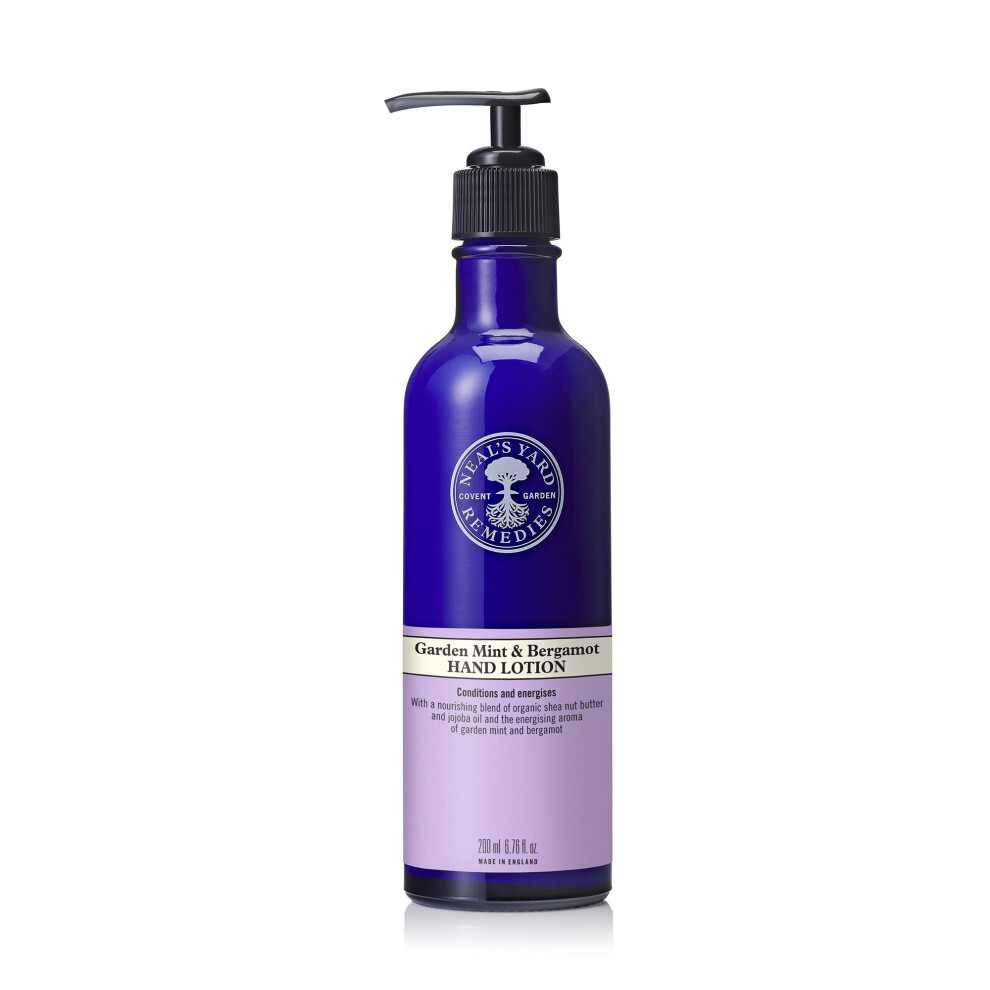 Neal's Yard Remedies Garden Mint & Bergamot Hand Lotion | Invigorating Organic Oils | 200Ml