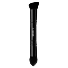 BOLDIFY Dual-Ended Hairline Powder Brush - Precision Hair Makeup Brush Set with Sponge Tip for Seamless Blending - Ideal as a Hair Concealer Brush,