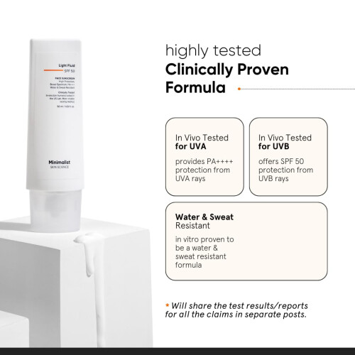 Minimalist SPF 50 Light Fluid Sunscreen 1