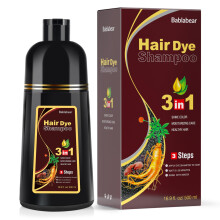 Dark Brown Hair Dye Shampoo 3 in 1, Gentle Formula for Gray Hair Coverage (16.9 Fl Oz)
