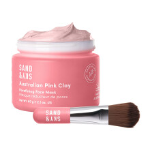 Sand & Sky Australian Pink Clay Detoxifying Face Mask with Vitamin C & Antioxidants - Pore Clearing Clay Mask for Blemish-Prone Skin, Fades