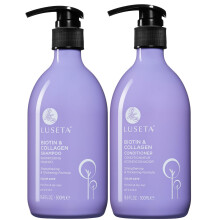 Luseta Biotin Shampoo and Conditioner Set for Hair Growth, Anti-Hair Loss shampoo volume Thickening with Collagen, Sulfate and Paraben free, Argan Oil
