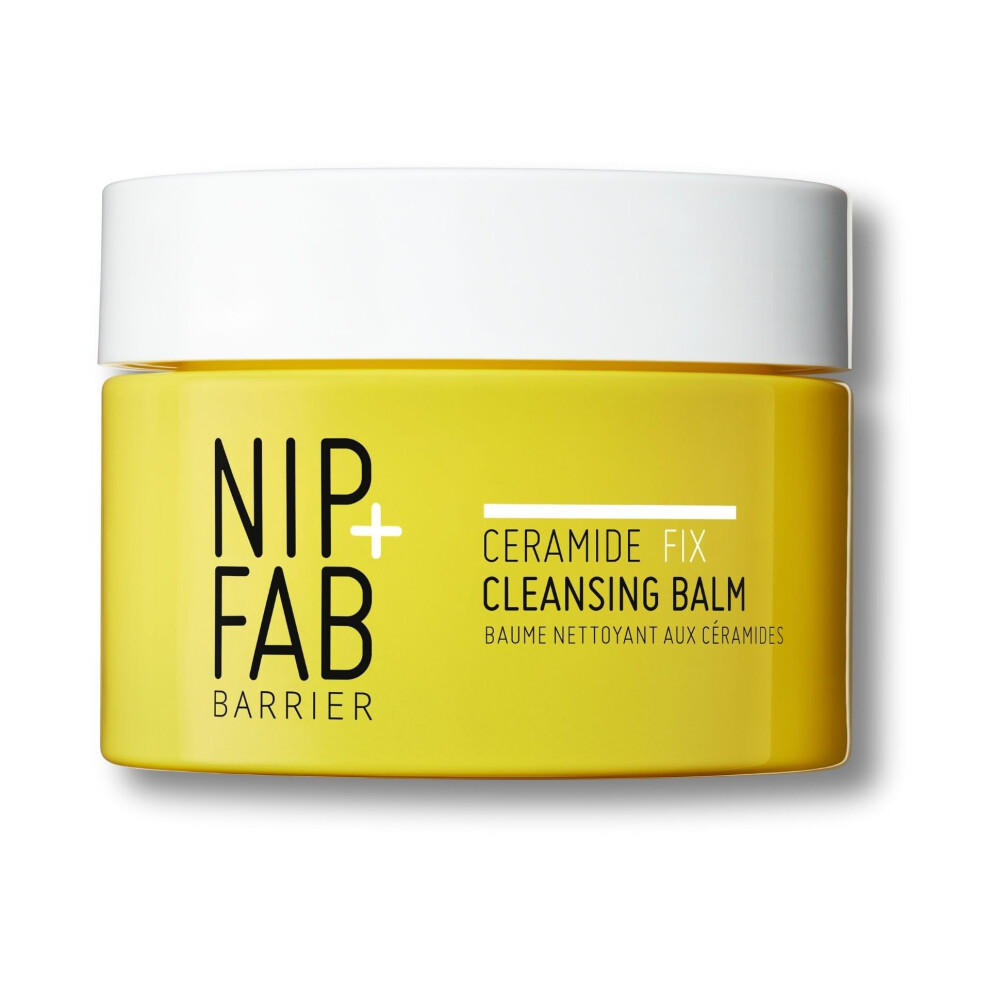 Nip+Fab Ceramide Fix Cleansing Balm 75 Ml, Makeup Remover, Help Replenish Lipid Barrier, With Niacinamide And Biolin, Hydrating, Ideal For Dry,