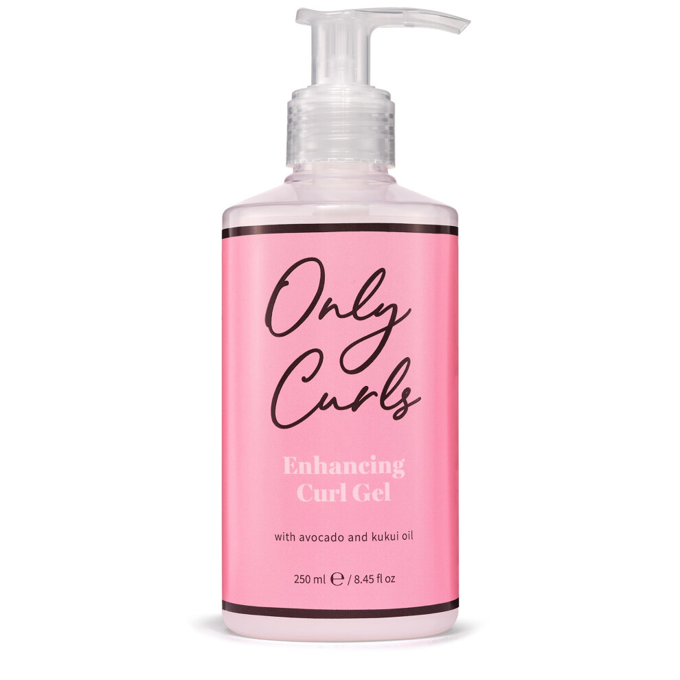 Only Curls Enhancing Curl Gel 250Ml ? Lightweight, Frizz-Control Styling Gel For Defined, Long-Lasting, And Hydrated Curls ? Vegan & Cruelty-Free