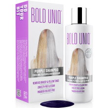 Bold Uniq Purple Shampoo for Blonde Hair - Toning Shampoo for Blonde, Platinum, Bleached, Grey, Ash, and Silver Hair - Eliminates Brassy, Yellow Tones