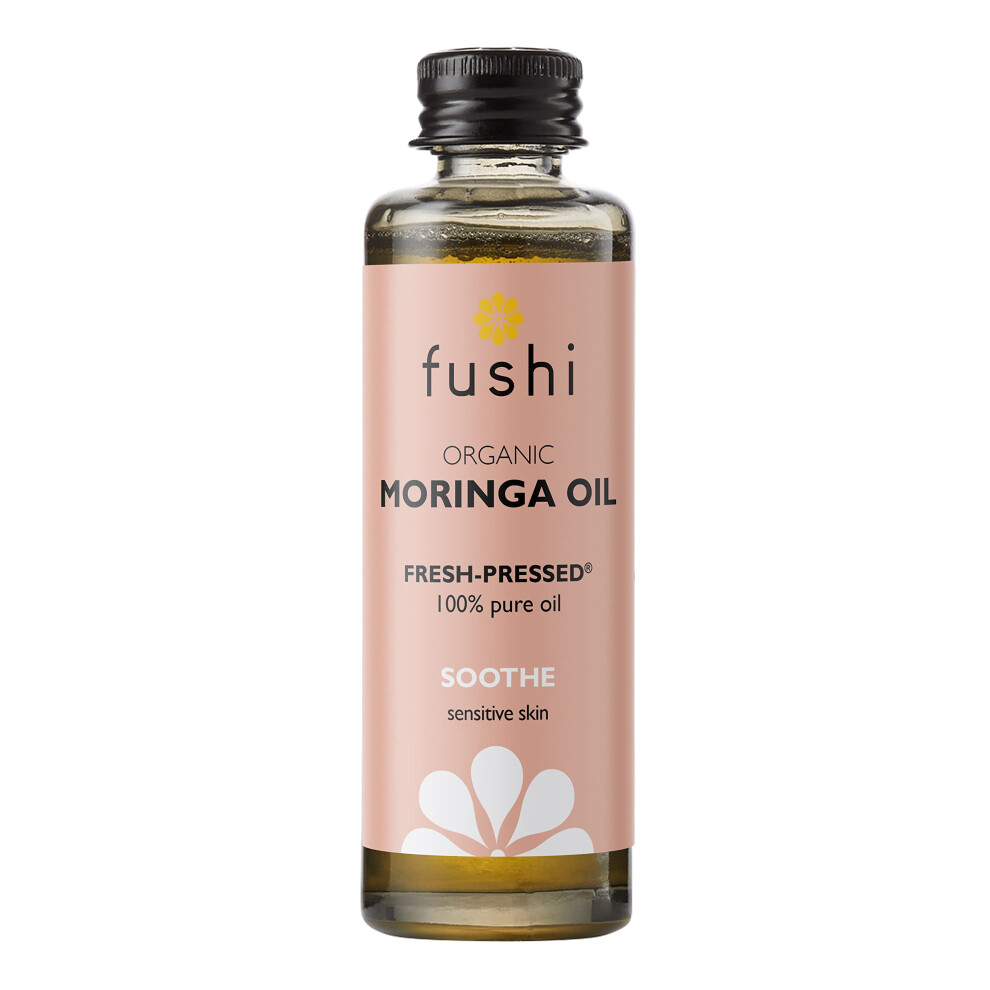 Fushi Moringa Seed Oil, Virgin & Fresh-Pressed, Best For Dry Skin, Redness, Fine Lines, Moisturising, Antibacterial, Antioxidant, Nourishing &