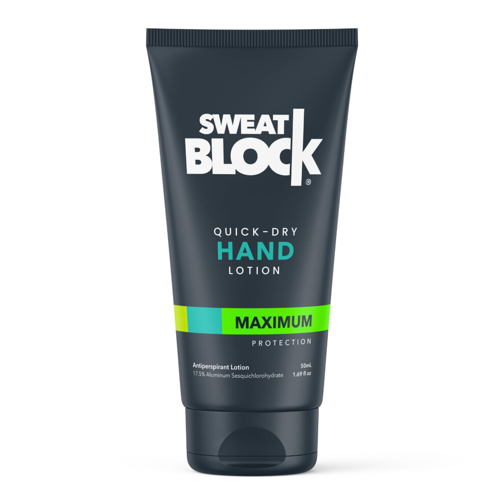 Sweatblock Antiperspirant Hand Lotion For Men & Women - Quick-Dry Hyperhidrosis Aid To Stop Excessively Sweaty Palms - Non-Irritating - Dermatologist