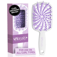 FHI Heat New UNbrush!! UNbrush Plus Detangler Brush for Gentle and Effective Detangling on Wet or Dry Fragile Hair Types ? 84 UltraFlex Bristles,