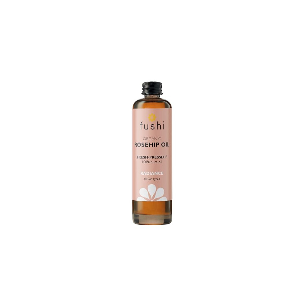 Fushi Organic Rosehip Seed Oil 100 Ml | Min Vitamin E 18.3 Mcg/G | Fresh-Pressed | Best For Scars, Fine Lines & Stretch Marks | Ethical & Vegan