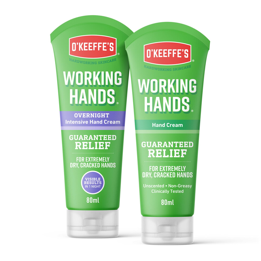 O'Keeffe's Working Hands Overnight 80ml & Working Hands 80ml (Twin Pack - Hands)-image-OPC-PK52W95-NEW