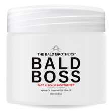 The Bald Brothers Scalp Moisturiser with Apricot Seed Oil| Mattifying, vegan, no grease | Bald Boss everyday Head Care | No Fragrance