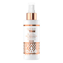 Skinny Tan Tan & Tone Self Tan Oil - Streak Free Natural Looking Fake Tan with Coconut Oil, Enriched with Guarana Extract to Tone & Firm Skin,