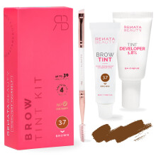 RB RENATA BEAUTY Brow Tint Kit ? Eyebrow Tint Set ? Dye Kit with Color Tint, Cream Developer and Styling Brush ? Long-Lasting Effect Up to 4 Weeks ?