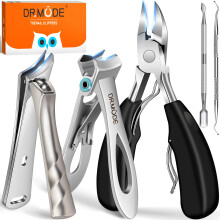 Toenail Clippers for Seniors Thick Toenails, Slanted Toe Nail Clippers for Men Thick Nails with Wide Opening, Heavy Duty Sharp Ingrown Toenail