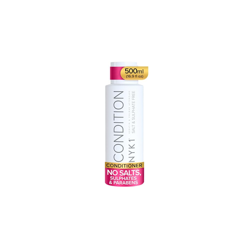 Nyk1 Salt And Sulphate Free Conditioner (500Ml) For Use After Keratin Treatments And For Colour Treated Hair Organic Aftercare For Men And Women. No Salt,