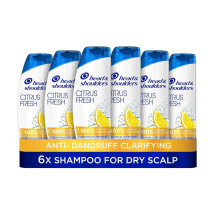 Head & Shoulders Citrus Fresh Shampoo for Greasy Hair, Pack of 6