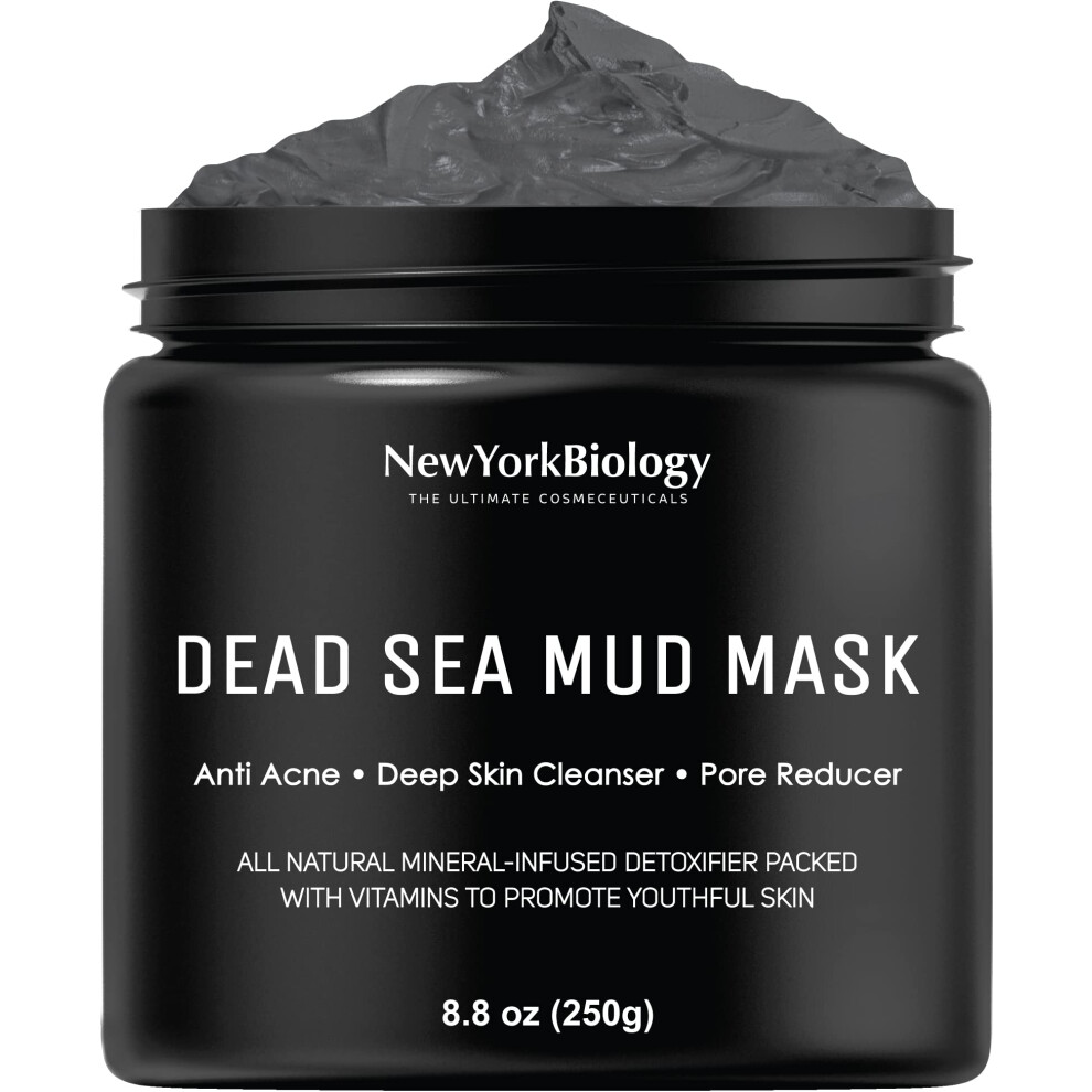 New York Biology The Ultimate Cosmeceuticals New York Biology Dead Sea Mud For Face And Body - Spa Quality Pore Reducer For Acne, Blackheads And Oily Skin, Natural Skincare For Women, Men