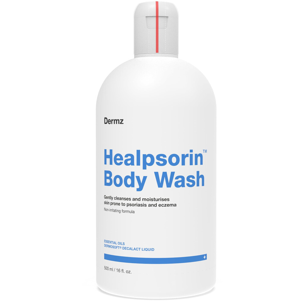 Dermz Healpsorin Antifungal Body Wash: Psoriasis, Eczema, Dermatitis And Sensitive Shower Gel - Eczema Treatment - 500Ml
