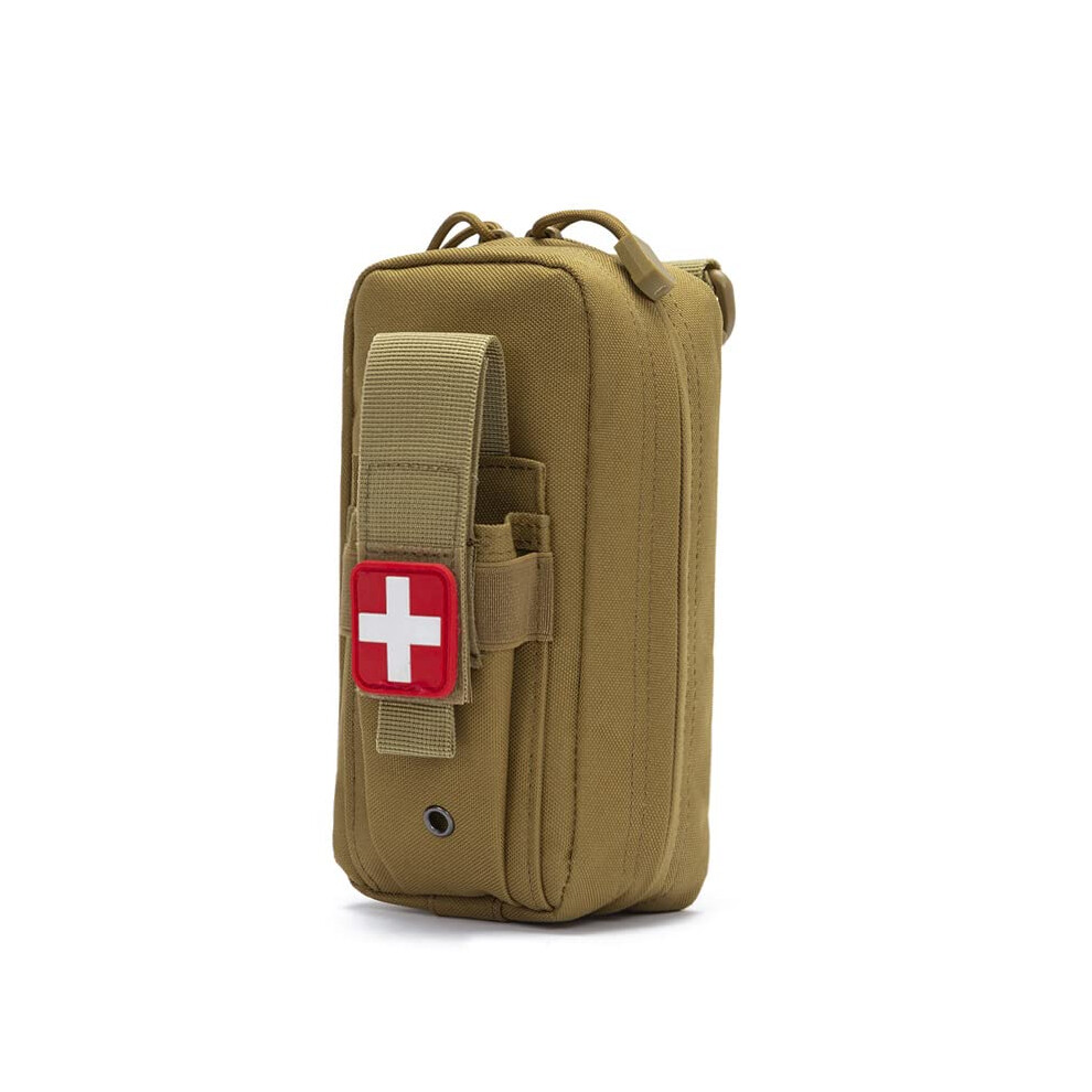 Ifak Medical First Aid Pouch Empty Storage Bag for Outdoor Use, Mud Color, Durable and Lightweight Design