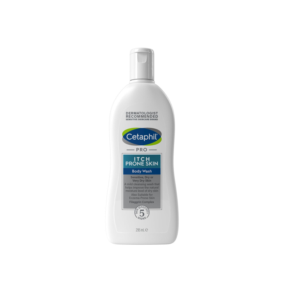 Cetaphil PRO Body Wash, 295ml, For Itch Prone & Eczema Prone Skin, With Niacinamide & Shea Butter, Vegan Friendly-image-OPC-PK52WZX-NEW