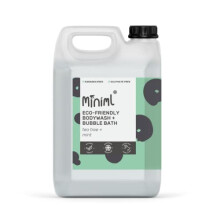 Miniml All Natural Body Wash and Bubble Bath - 5L Refill Moisturising Tea Tree and Mint Sensitive Skin Eco Shower Gel Bath Soak - Vegan Friendly Hand,