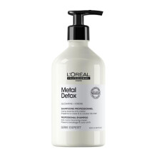 L?Or?al Professionnel Metal Detox Shampoo, Prevent Breakage & Colour Fade from hard water, Prevent Damaged Hair, Sulphate-Free & Vegan, 500ml
