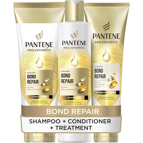 Pantene Pantene Molecular Bond Repair Shampoo, Conditioner, Treatment