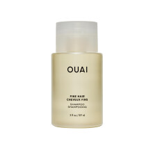 OUAI Fine Shampoo Travel Size - Volumising Shampoo, Strengthening Keratin, Biotin & Chia Seed Oil for Fine Hair - Delivers Clean, Weightless Body -