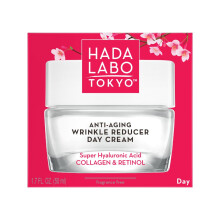 Hada Labo Tokyo - Anti-Ageing Wrinkle Reducer Day Cream with Super Hyaluronic Acid, Collagen and Retinol, For All Skin Type, for Age 40+, 50 ml Jar