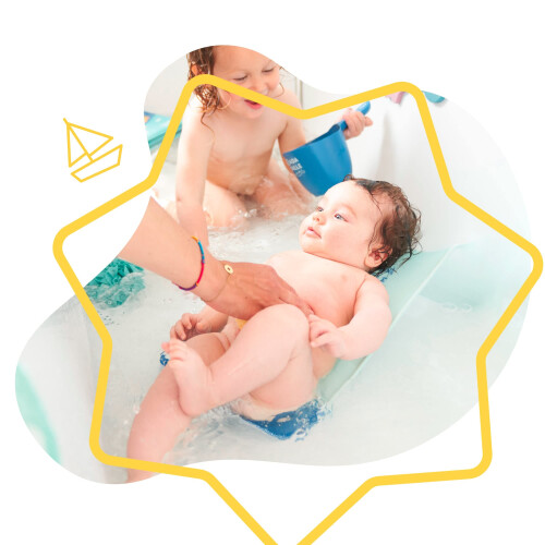 Badabulle Ergonomic Newborn Baby Bath Support 1