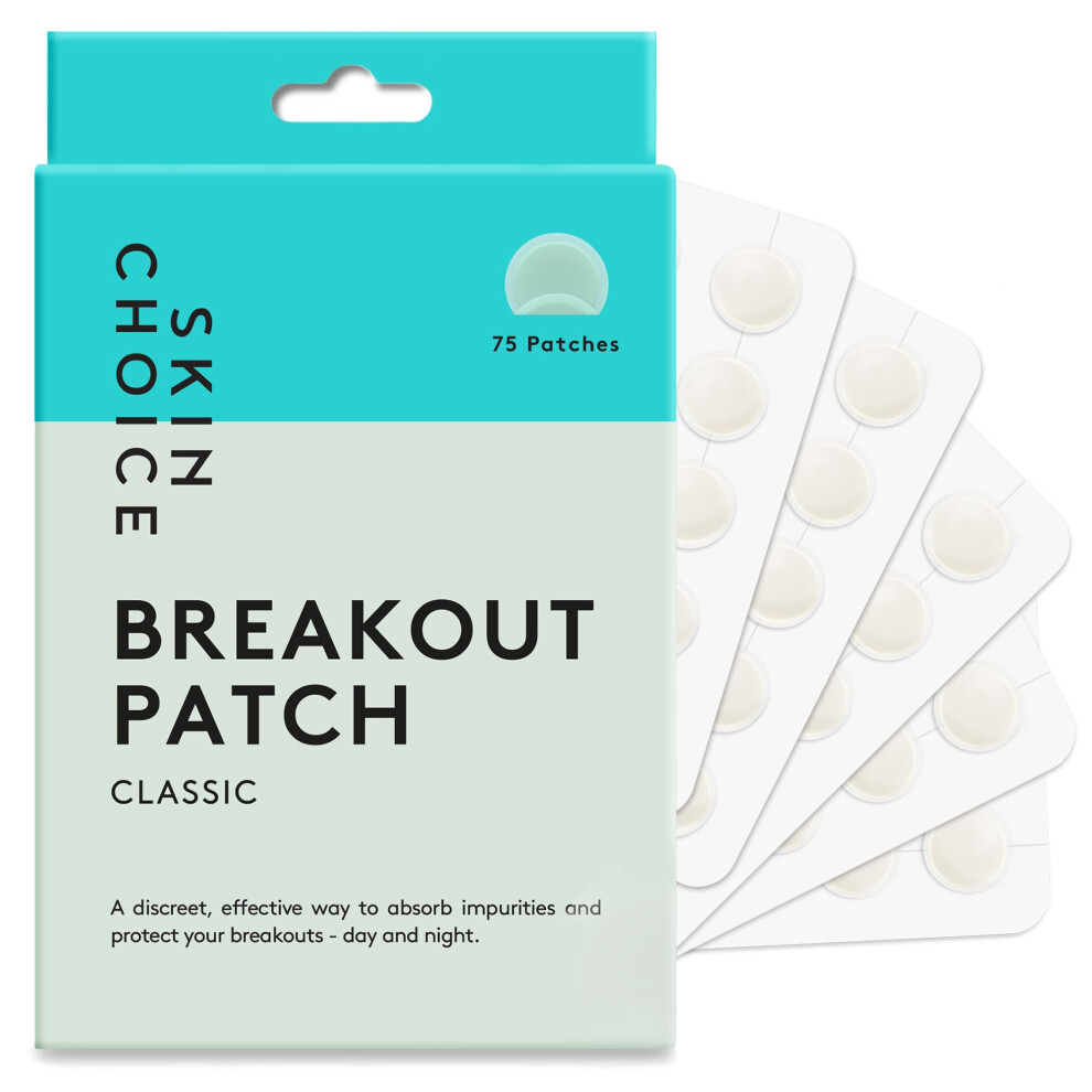Skin Choice Pimple Patches - Breakout Spot Patches (Pack Of 75) Acne Patches, Hydrocolloid Patches, Spot Stickers For Face, Spot Treatment Dots,
