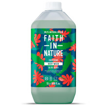 Faith In Nature Natural Aloe Vera Body Wash, Soothing Shower Gel, Vegan & Cruelty Free, No SLS or Parabens, 5L Refill Pack