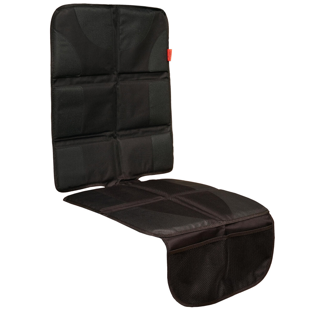 Lusso Gear Car Seat Protector For Child Car Seat, Non-Slip Waterproof Car Seat Protector For Leather Seats With Thick Padding And 2 Mesh Storage