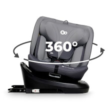 Kinderkraft I-Grow Child Car Seat, I-Size 40-150 cm, 360 Degree Rotation, Isofix, Base Station, RWF and FWF, Special Safety Systems, Easy to Clean,