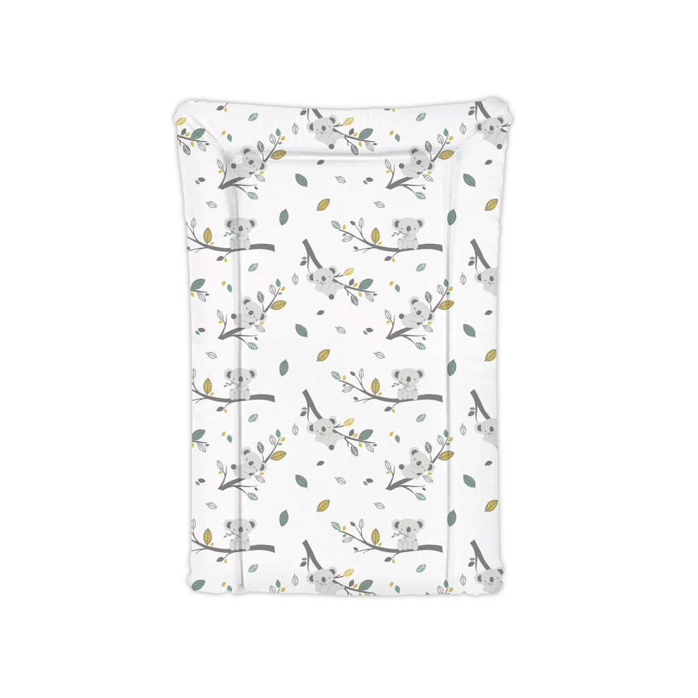 Tiny To Tots Baby To Toddler Baby Changing Mat, Deluxe Koala Bear Print, Large Waterproof Change Mat, Easy Wipe, Unisex Soft Padded Premium Travel Friendly Tiny To Tots Changing